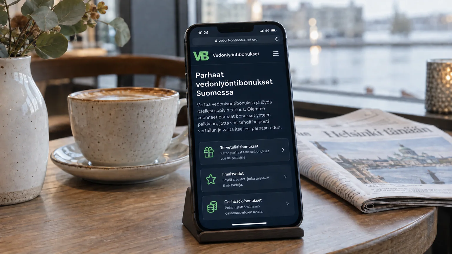 Vedonlyöntibonukset mobiilissa – puhelimella käytettäviä vedonlyöntibonuksia havainnollistava kuvitus.